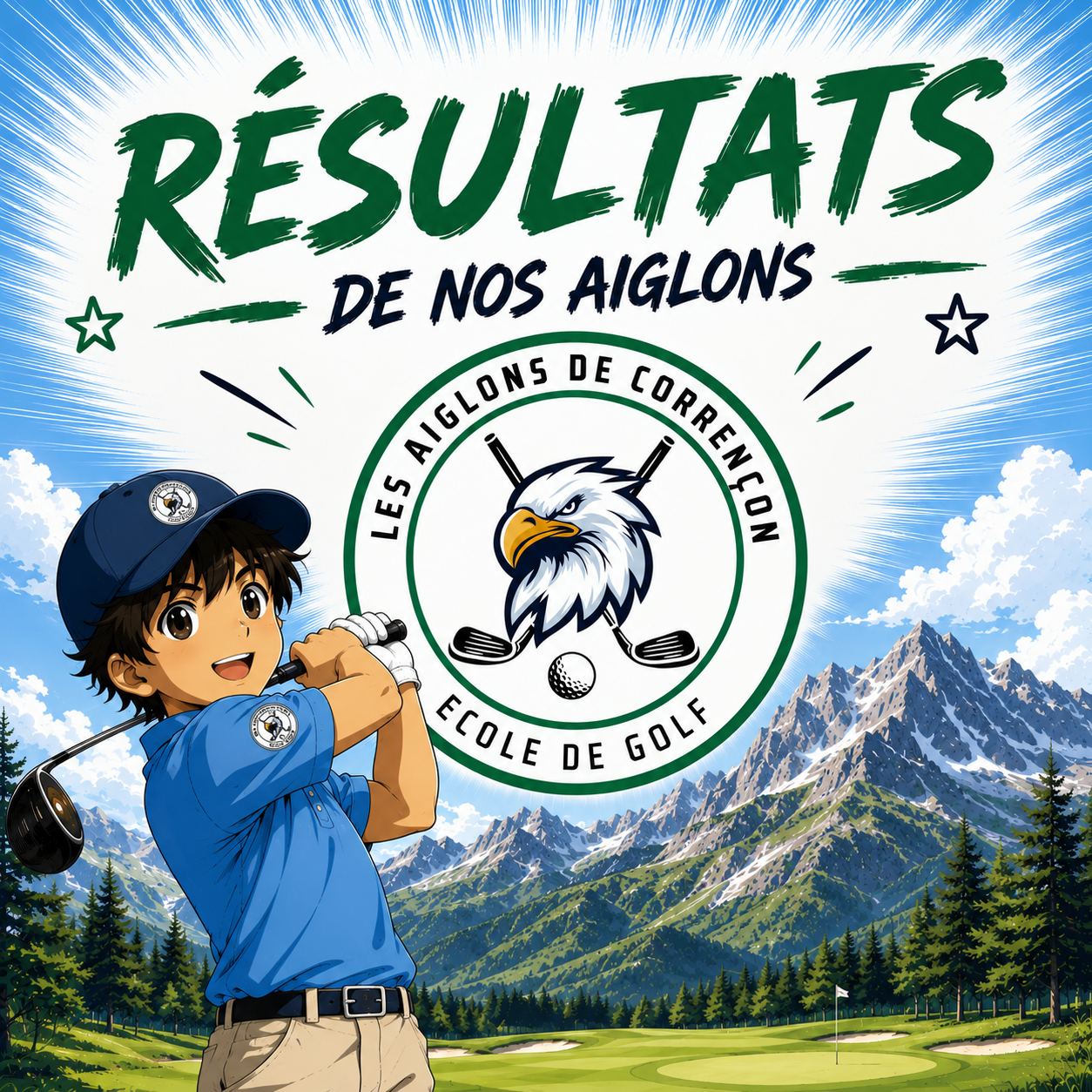 Week-end du 24 et 25 mai : de beaux résultats pour nos Aiglons ⛳