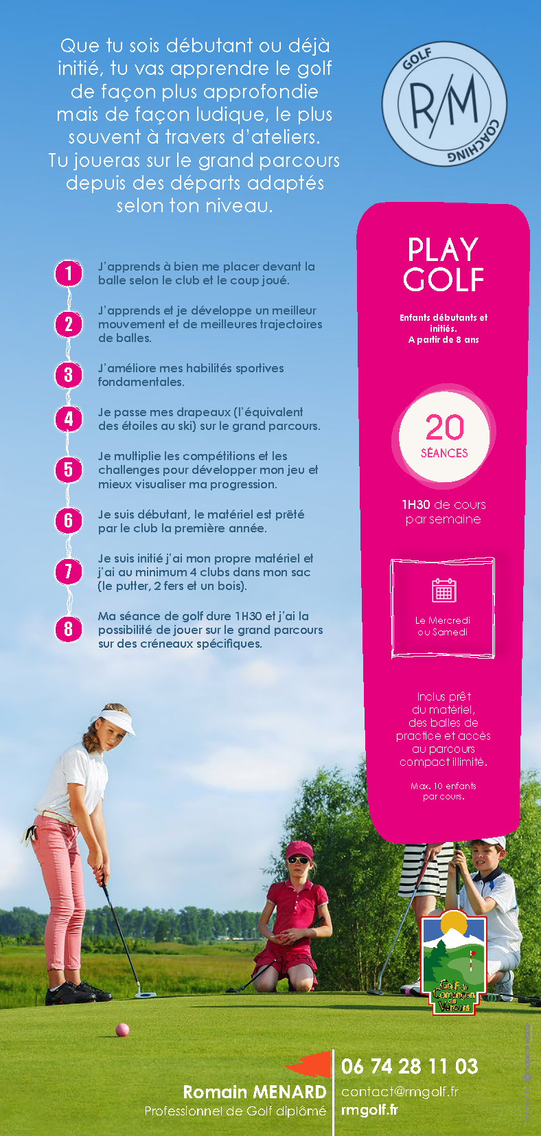 Reprise de l'école de golf 2022
