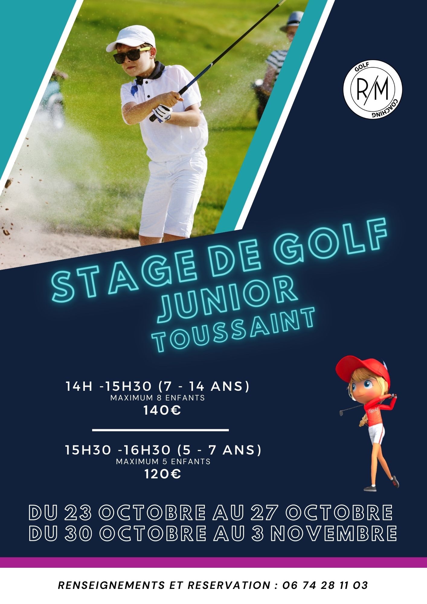 Stage de golf Junior Toussaint 5-7ans